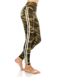 ALWAYS High Waist Compression Yoga Leggings - Print Premium Soft Stretch Workout Pants