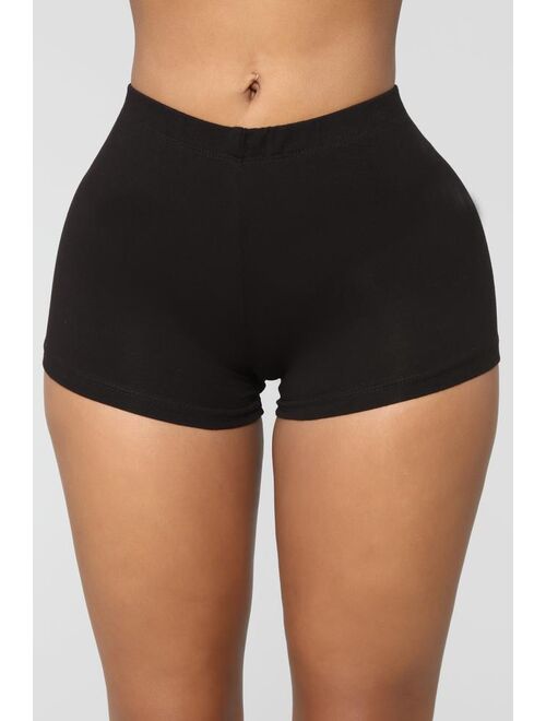 Plain Jane Mini Shorts - Black