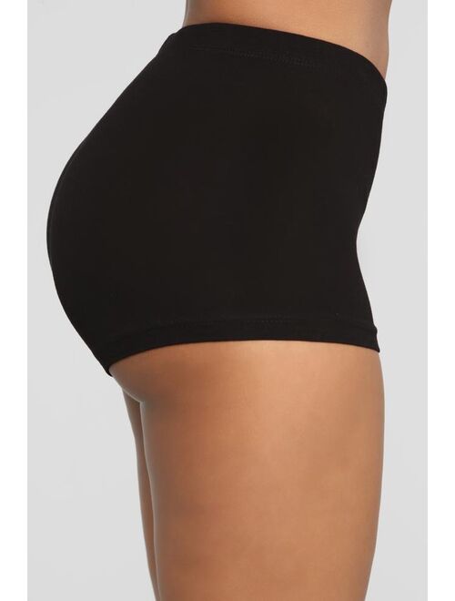 Plain Jane Mini Shorts - Black