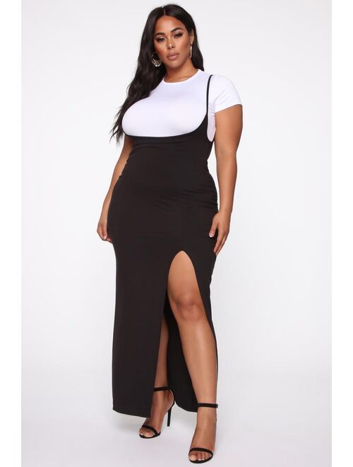 Love In One Another Dress Set - Black/White
