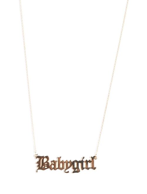 Baby Babygirl Necklace - Gold
