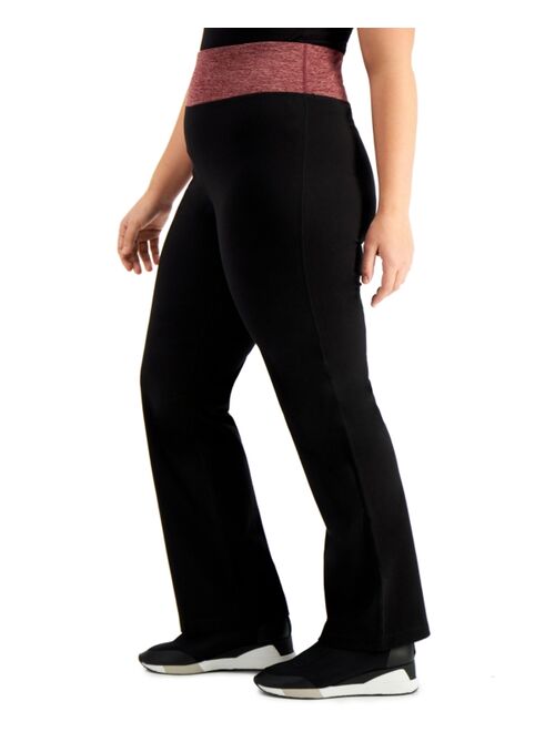 Ideology Plus Size Flex Stretch Active Yoga Pants, Created for Macy's