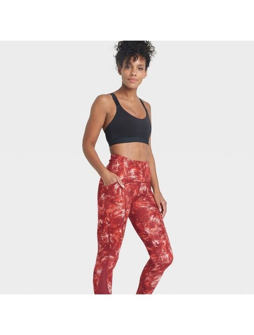 Women's Sculpted Linear High-Waisted 7/8 Leggings 25" - All in Motion