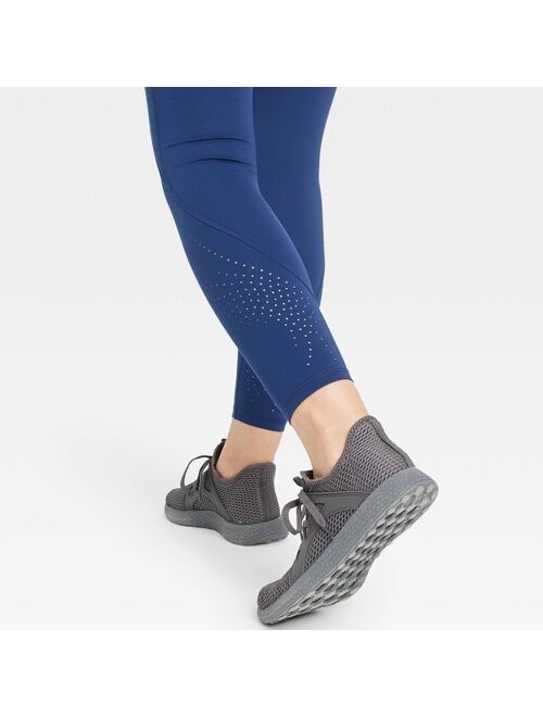 Women's Sculpted Linear Laser Cut High-Waisted 7/8 Leggings 25" - All in Motion