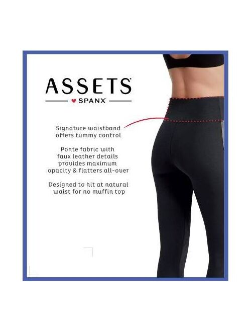 ASSETS by SPANX Women's Moto High Waist Tummy Control Leggings