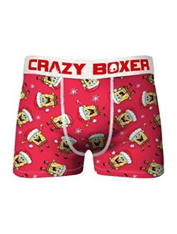 Crazy Boxer Spongebob Squarepants Santa Boxer Briefs for Men