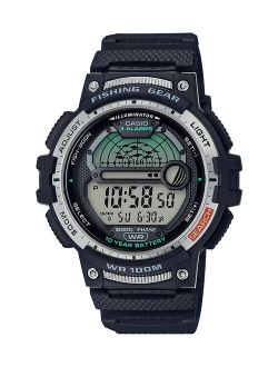 Fishing Timer and Moon Graph Watch, Black