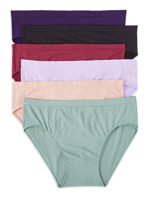 Buy Secret Treasures Women's Plus Seamless Brief Panties, 12 Pack online