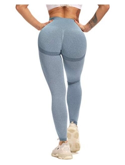 CFR Women's High Waist Tummy Control Legging Workout Butt Lift Stretchy Yoga Pants