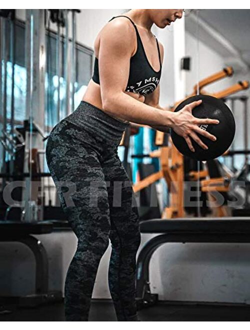 CFR Women's High Waist Tummy Control Legging Workout Butt Lift Stretchy Yoga Pants