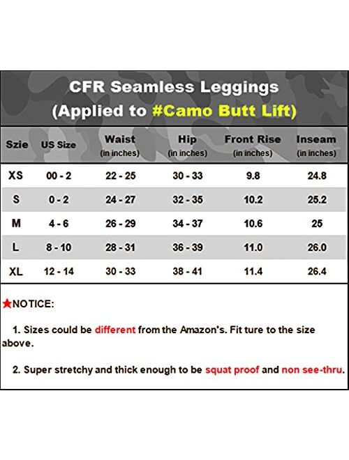 CFR Women's High Waist Tummy Control Legging Workout Butt Lift Stretchy Yoga Pants