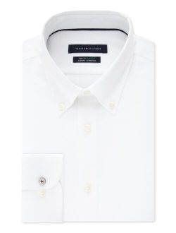 Men's Slim-Fit TH Flex Non-Iron Supima Stretch White Dress Shirt