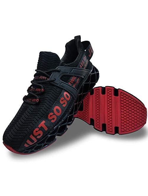 Mens Running Athletic Blade Non Slip Breathable Walking Tennis Shoes Sports Gym Casual Fashion Sneakers Main