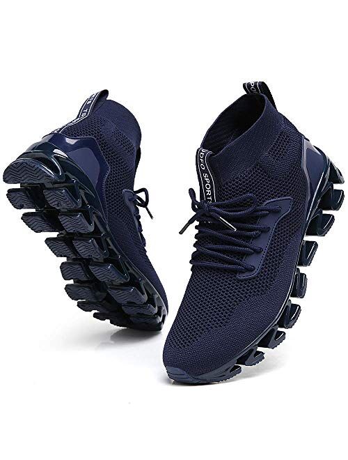 TSIODFO Men Sport Running Sneakers Athletic Walking Tennis Shoes