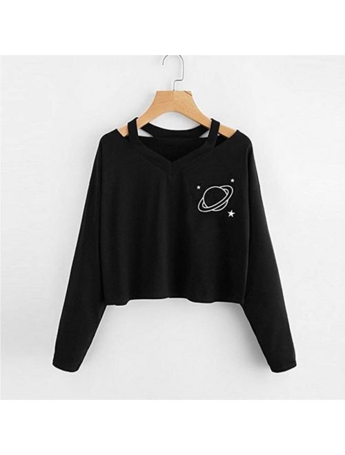 Meihuida Black Hoodie Jumper Sweatshirt Sweater Casual Crop Top Coat Sports Pullover for Lady