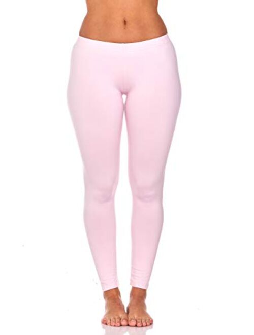 Thermajane Women's Ultra Soft Thermal Underwear Pants Fleece Lined Bottoms Long John Leggings