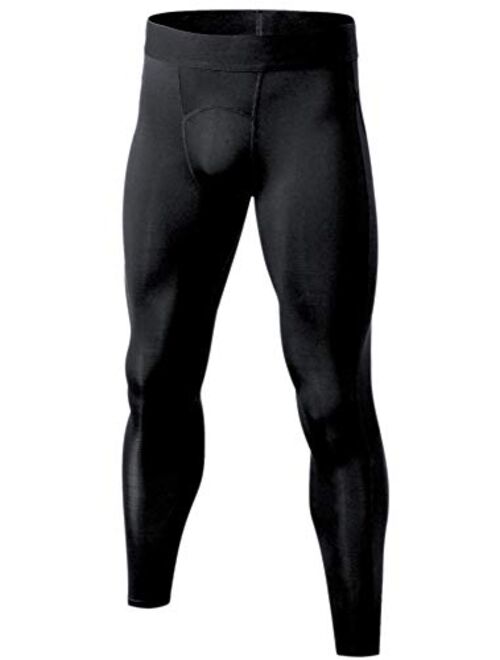 Self Pro Men's Thermal Compression Pants Athletic Sports Leggings Running Tights Cold Weather Winter Warm Base Layer Bottom