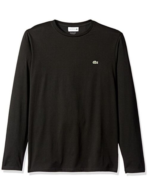 Lacoste Men's Long Sleeve Jersey Pima Regular Fit Crewneck T-Shirt