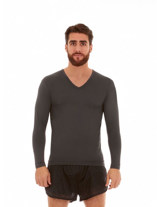 Thermajohn Mens Ultra Soft V-Neck Thermal Underwear with Fleece Lined Long Johns Set