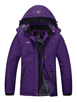 Gopune Women Snow Ski Jacket Waterproof Mountain Snowboarding Coat Outdoor Winter Raincoat