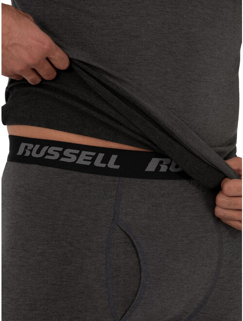 Russell Mens Soft Tec French Terry Performance Baselayer Thermal Underwear Pant