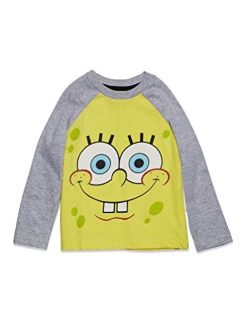 Nickelodeon Spongebob Squarepants 2 Pack Long Sleeve Graphic T-Shirt Yellow-Black