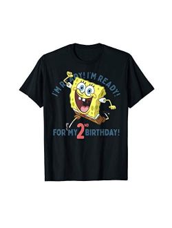 Nickelodeon SpongeBob SquarePants Ready For My 2nd Birthday T-Shirt
