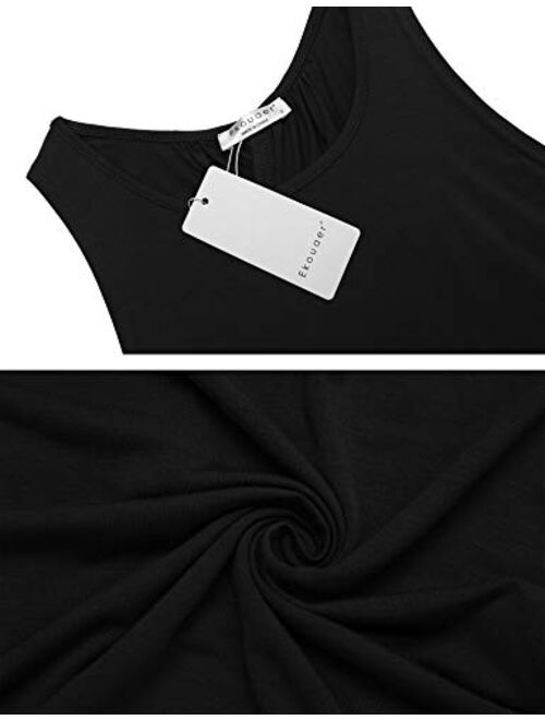 Ekouaer Workout Tank Tops for Women - Cross Back Running Muscle Tank Sport Exercise Gym Yoga Tops Athletic Shirts