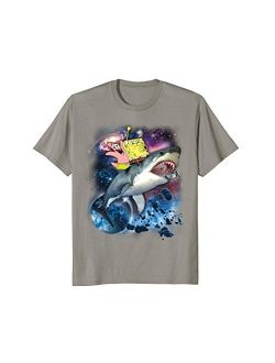 Spongebob SquarePants & Patrick Shark Riding T-Shirt