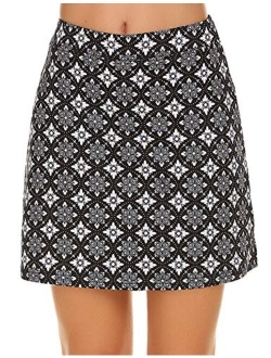 Women's Skorts Pleated Cute Skirts with Pocket Solid Color Sports Shorts