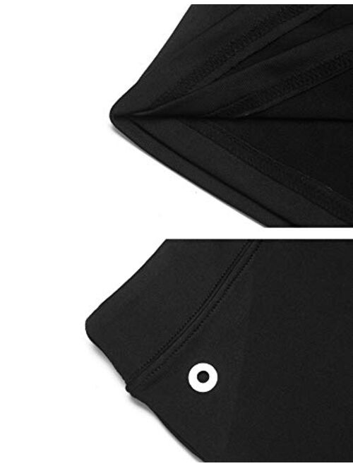 Ekouaer Women's Skorts Pleated Cute Skirts with Pocket Solid Color Sports Shorts