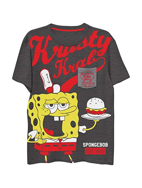SpongeBob SquarePants Boys Shirt - Spongebob Tee - Classic Spongebob T-Shirt