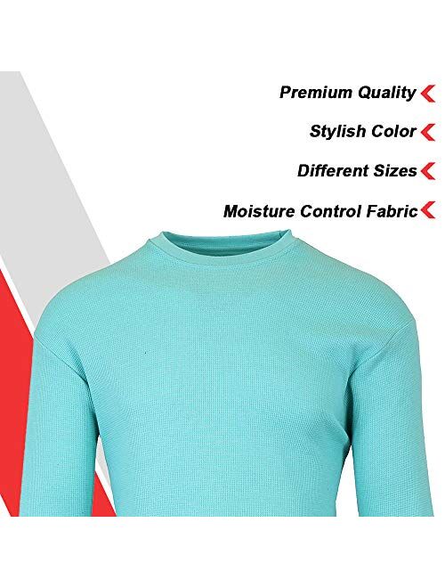 Galaxy by Harvic Mens Crew Neck Thermal Shirt (Multiple Sizes/Colors)