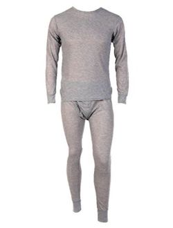 Men's Two Piece Ribbed Long Johns Thermal Underwear Set