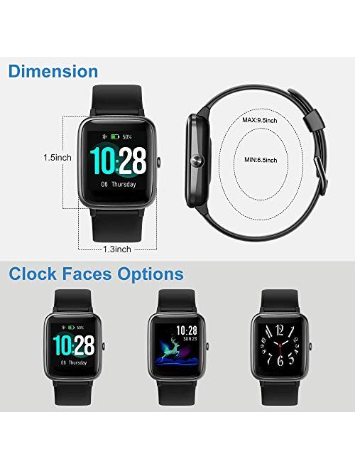 Willful Smart Watch for Android Phones and iOS Phones Compatible iPhone Samsung, IP68 Swimming Waterproof Smartwatch Fitness Tracker Fitness Watch Heart Rate Monitor Watc