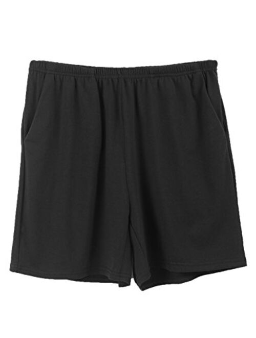 Ekouaer Pajama Bottoms Womens Soft Sleep Shorts Cotton Solid Sleepwear Pants with Pockets S-XXL