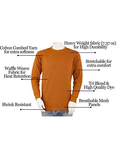 Styllion Men's Thermal Shirt - Heavy Weight - Big and Tall - TCLS