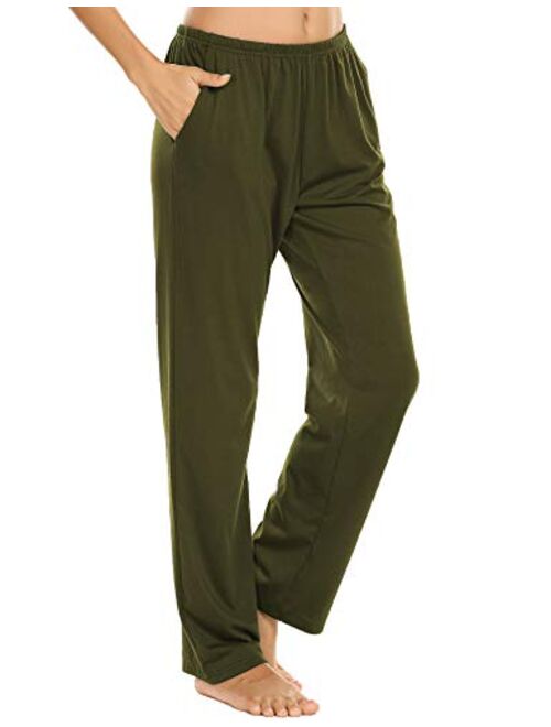 Ekouaer Pajama Bottoms Women’s Soft Lounge Pants Plaid Sleepwear Pj Bottoms S-XXL