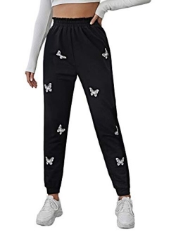 Women's Sweatpants Drawstring Waist Long Workout Yoga Active Pants