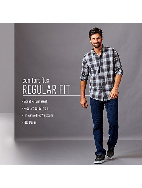 Wrangler Men's Regular Fit Comfort Flex Waist Jean