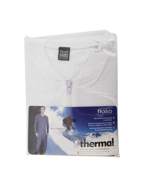 Floso Mens Thermal Underwear All in One Union Suit