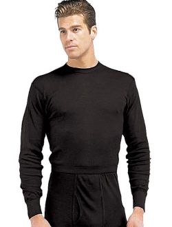 Black Poly Thermal Long Underwear Tops, Shirts