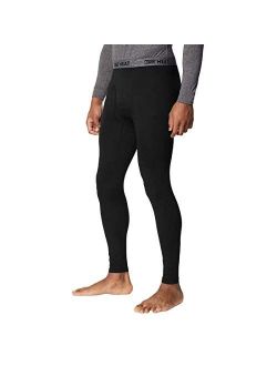 Mens 2 Pack Heat Performance Thermal Baselayer Pant Leggings, Black/Black, M