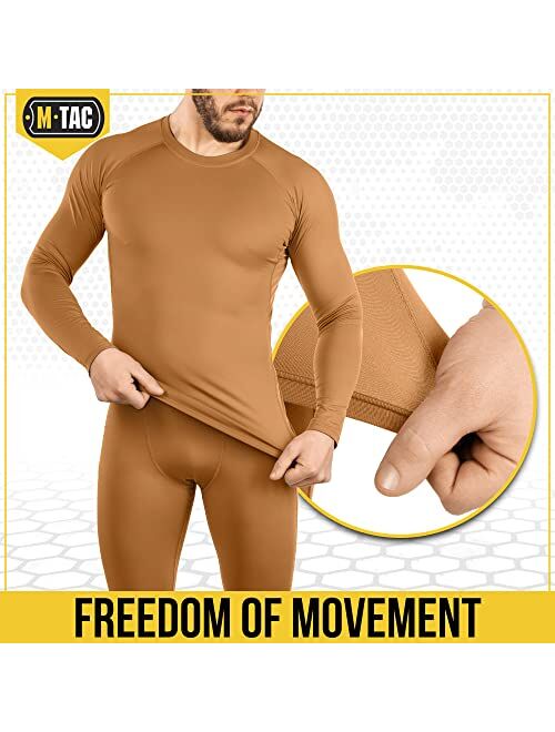M-Tac Thermal Underwear Set for Men Base Layer Fleece Lined Top & Bottom Ultra-Soft
