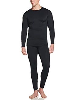 Men's Thermal Compression Pants & Shirts, Microfiber Soft Warm Base Layer, Winter Cold Weather Top & Bottom Set
