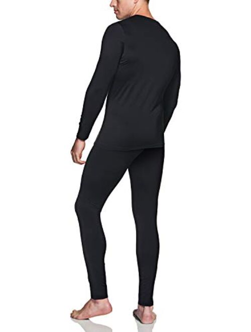 ATHLIO Men's Thermal Compression Pants & Shirts, Microfiber Soft Warm Base Layer, Winter Cold Weather Top & Bottom Set