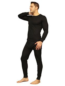 Men's Soft 100% Cotton Waffle Thermal Underwear Long Johns Sets