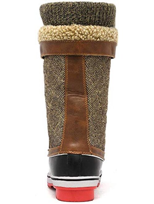 DREAM PAIRS Women's Mid-Calf Winter Snow Boots