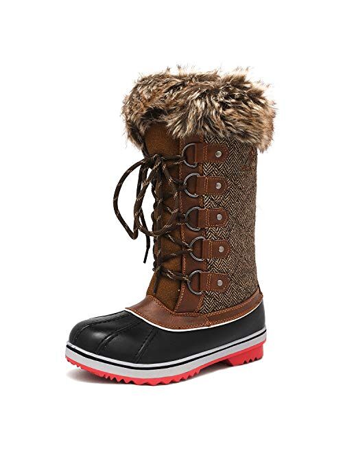 DREAM PAIRS Women's Mid-Calf Winter Snow Boots