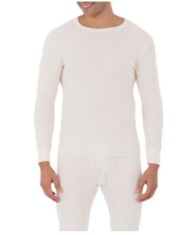 Men's Waffle Baselayer Crew Neck Thermal Top